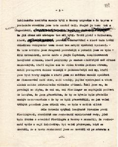 Záznam o slavnostní večeři československé delegace se sovětskou reprezentací v Kremlu, během které J. V. Stalin omlouval excesy Rudé armády na osvobozených územích a hovořil o nutnosti pevného spojenectví slovanských národů.