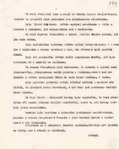 Zpráva J. Smutného pro státního ministra H. Ripku o rozhovorech prezidenta E. Beneše se sovětským ministrem zahraničí V. M. Molotovem